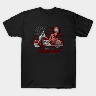 Legendary Native American Motorcycle by MotorManiac T-Shirt